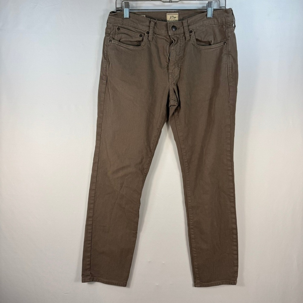 J.Crew 484 Slim Fit Chino Pants Brown 31x30 Cotton Stretch Five Pocket 77388